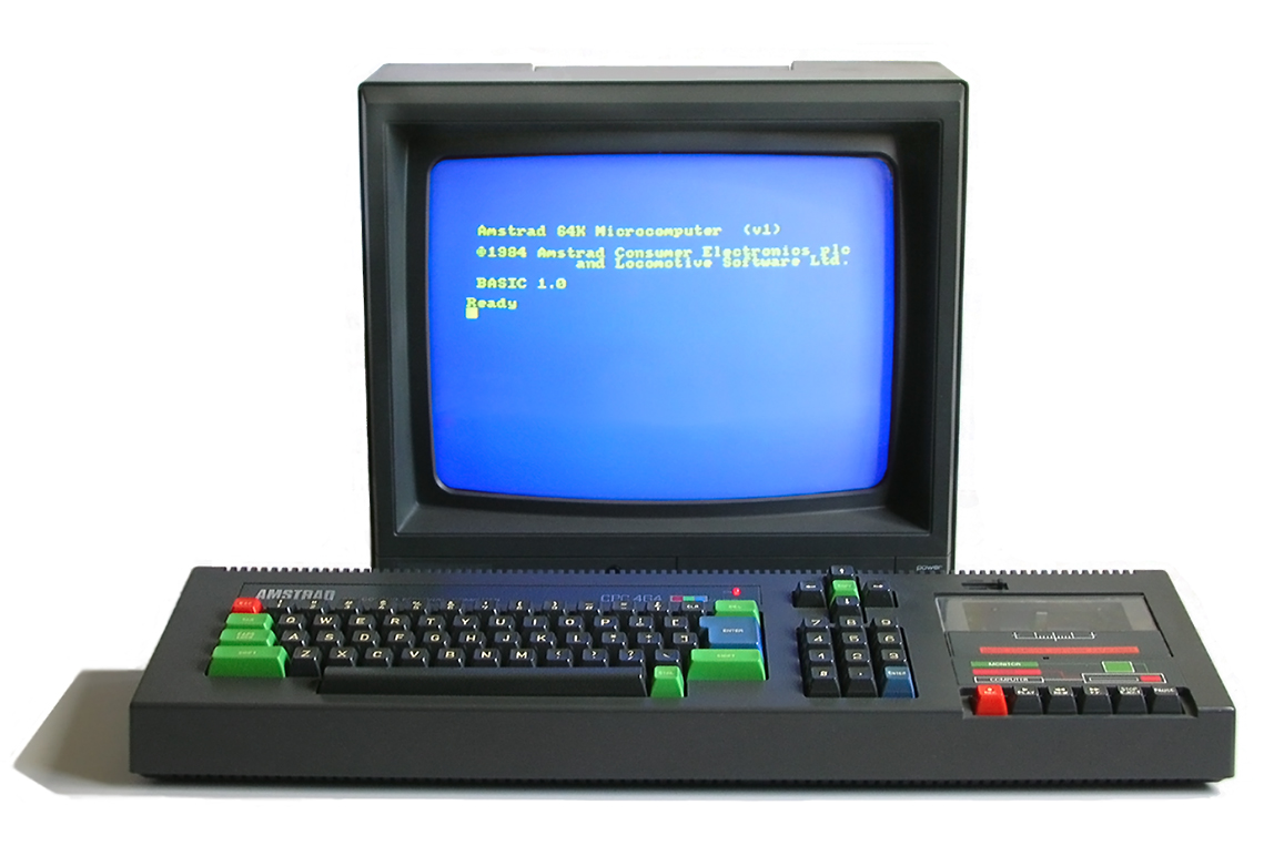 Amstrad CPC 464 monitor and keyboard